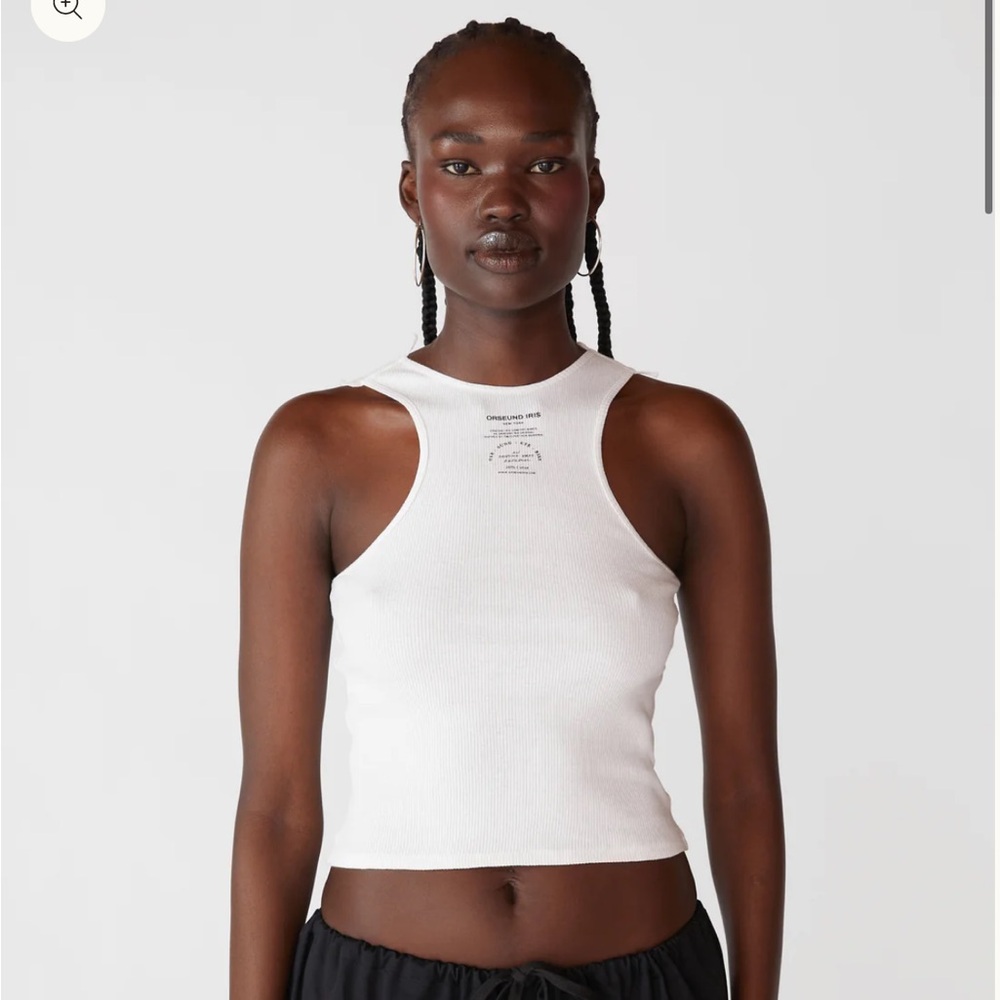 Orseund Iris Ivory Ribbed Tee NWT